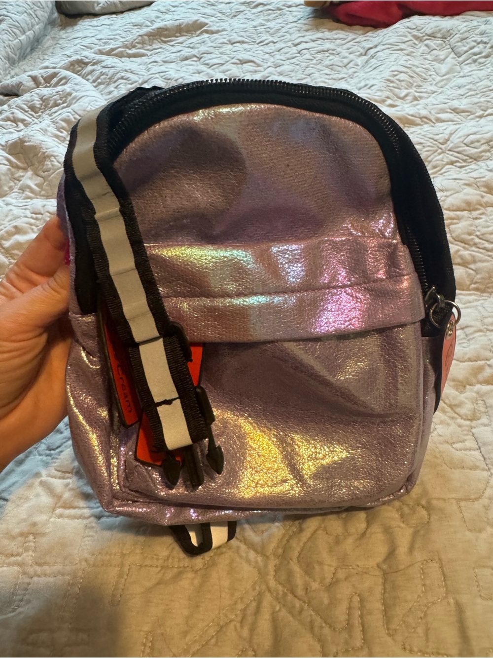 Icecream Iridescent Lavender and Black Pet Harness